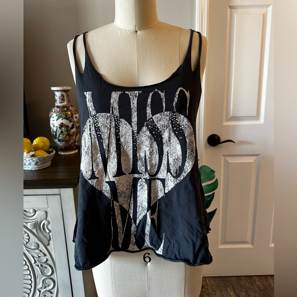 Miss Me Embellished Tank Sz. M